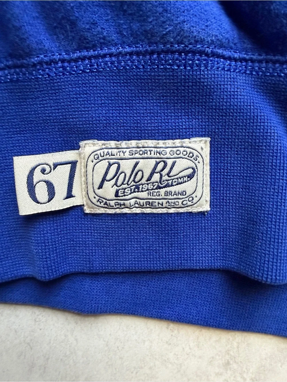 Ralph Lauren Polo Royal Blue Sweatshirt with Multicolor Logo